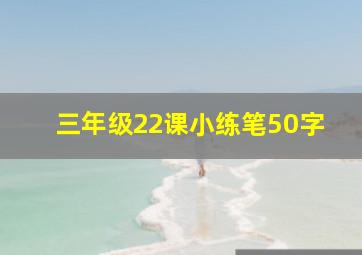 三年级22课小练笔50字