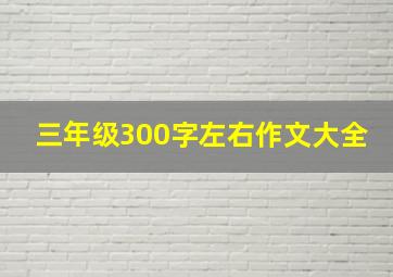 三年级300字左右作文大全