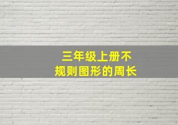 三年级上册不规则图形的周长