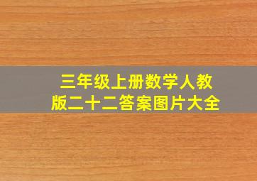 三年级上册数学人教版二十二答案图片大全