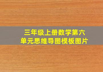 三年级上册数学第六单元思维导图模板图片