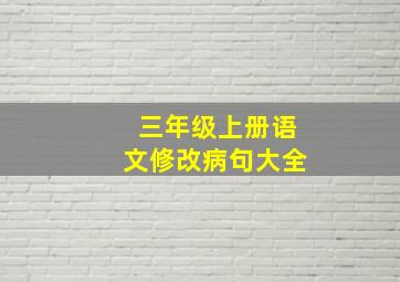 三年级上册语文修改病句大全