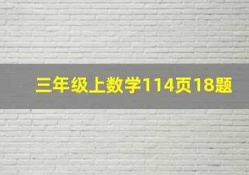 三年级上数学114页18题