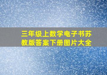 三年级上数学电子书苏教版答案下册图片大全