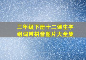 三年级下册十二课生字组词带拼音图片大全集