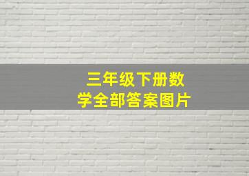 三年级下册数学全部答案图片