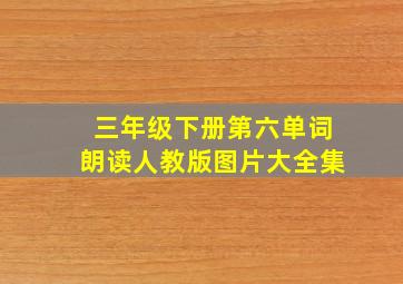 三年级下册第六单词朗读人教版图片大全集