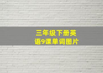 三年级下册英语9课单词图片