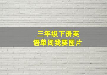 三年级下册英语单词我要图片