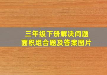 三年级下册解决问题面积组合题及答案图片