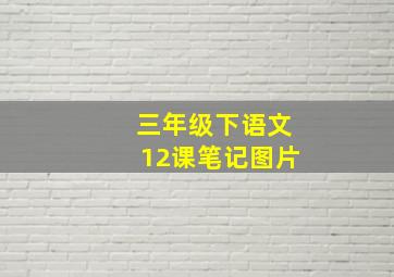 三年级下语文12课笔记图片