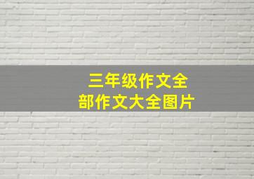 三年级作文全部作文大全图片