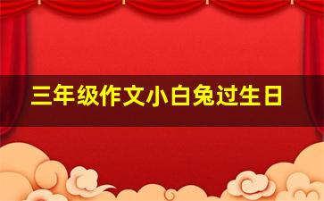 三年级作文小白兔过生日