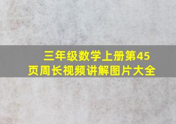 三年级数学上册第45页周长视频讲解图片大全