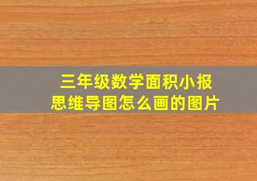 三年级数学面积小报思维导图怎么画的图片