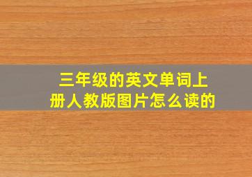 三年级的英文单词上册人教版图片怎么读的