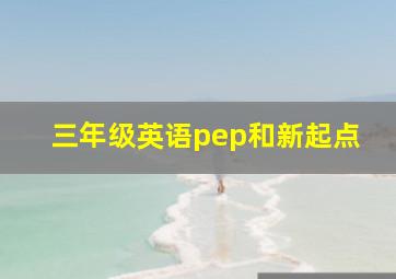 三年级英语pep和新起点