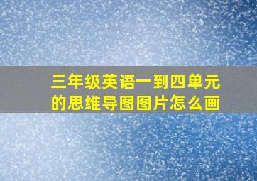 三年级英语一到四单元的思维导图图片怎么画