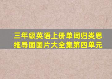 三年级英语上册单词归类思维导图图片大全集第四单元