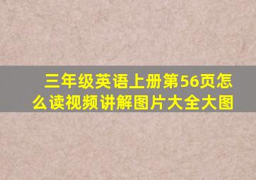 三年级英语上册第56页怎么读视频讲解图片大全大图