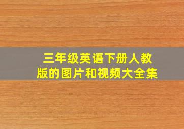 三年级英语下册人教版的图片和视频大全集