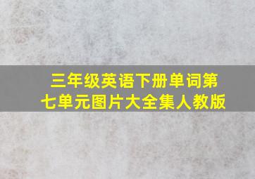 三年级英语下册单词第七单元图片大全集人教版