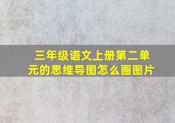 三年级语文上册第二单元的思维导图怎么画图片