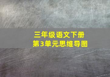 三年级语文下册第3单元思维导图