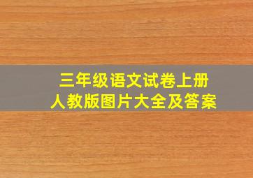 三年级语文试卷上册人教版图片大全及答案