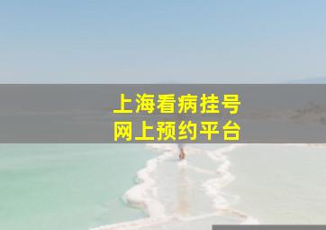 上海看病挂号网上预约平台