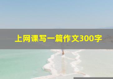 上网课写一篇作文300字