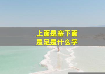 上面是塞下面是足是什么字