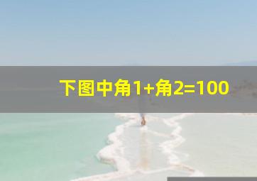 下图中角1+角2=100