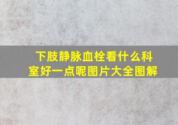 下肢静脉血栓看什么科室好一点呢图片大全图解