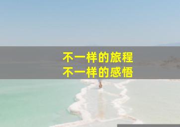 不一样的旅程不一样的感悟