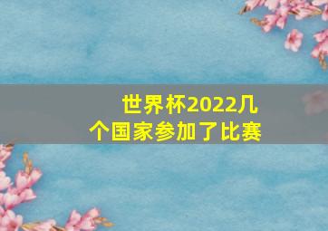 世界杯2022几个国家参加了比赛