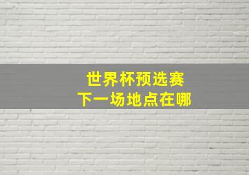 世界杯预选赛下一场地点在哪