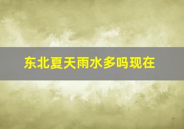 东北夏天雨水多吗现在