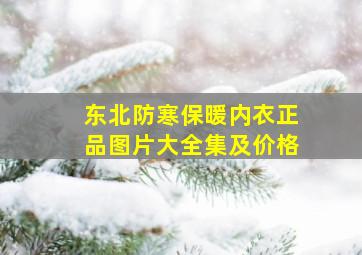 东北防寒保暖内衣正品图片大全集及价格