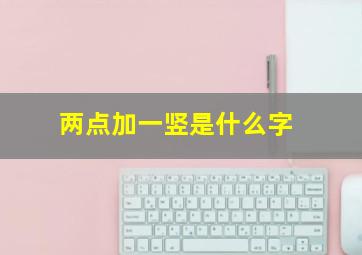 两点加一竖是什么字