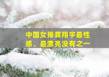 中国女排龚翔宇最性感、最漂亮没有之一