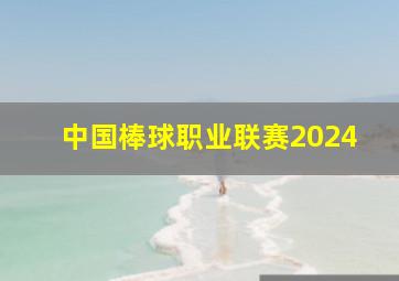 中国棒球职业联赛2024