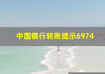 中国银行转账提示6974