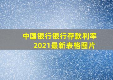 中国银行银行存款利率2021最新表格图片