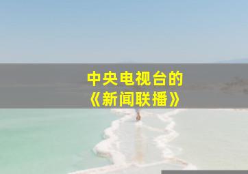 中央电视台的《新闻联播》