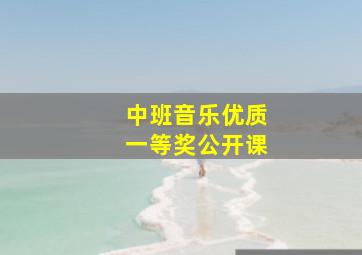 中班音乐优质一等奖公开课