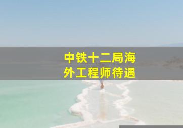 中铁十二局海外工程师待遇