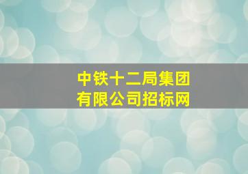 中铁十二局集团有限公司招标网