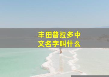 丰田普拉多中文名字叫什么