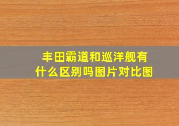 丰田霸道和巡洋舰有什么区别吗图片对比图